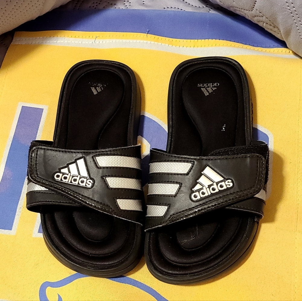 Adidas Slides, Big Kids Size 3-3.5 or Women's Size 4.5-5